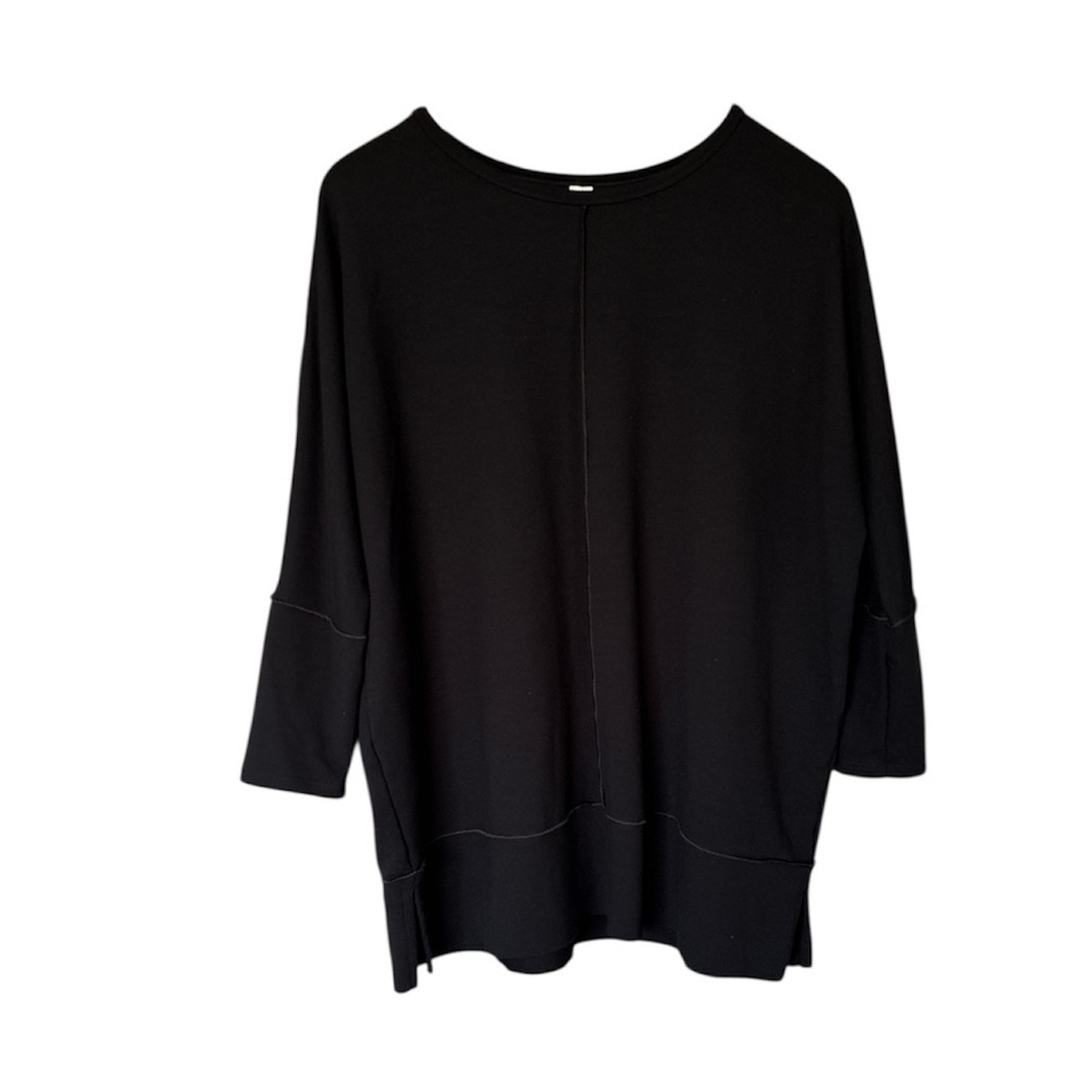 SPANX, Perfect Length Top, 3/4 Sleeve, Black, Medium
